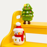 Christmas Tree & Snowman Plush Bag Charms
