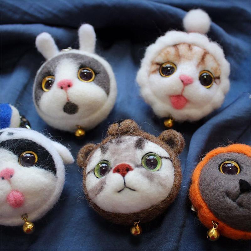 Custom Handmade Needle Felted Bag Charms Of Your Beloved Pet