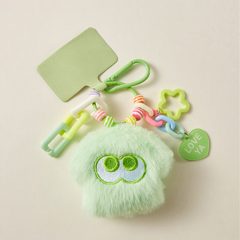 'LOVE YA' Macaron Squid Big Eye Plush Bag Charm Keychain