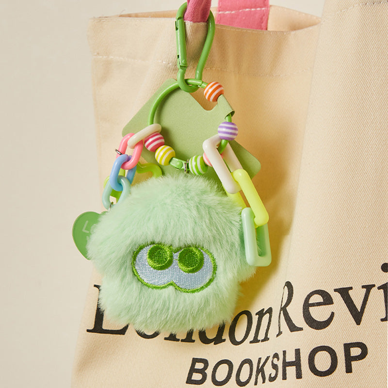 'LOVE YA' Macaron Squid Big Eye Plush Bag Charm Keychain