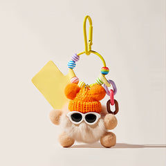 Cool Chic Sunglasses Plush Bag  Charm Keychain