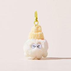 Playful Cute Beanie Plush Bag Charm Keychain