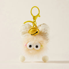 Quirky Bell Bow Tie Plush Bag Charm