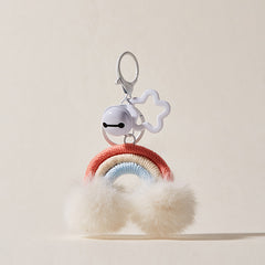 Rainbow-themed Plush Bell Plush Bag Charm Keychain