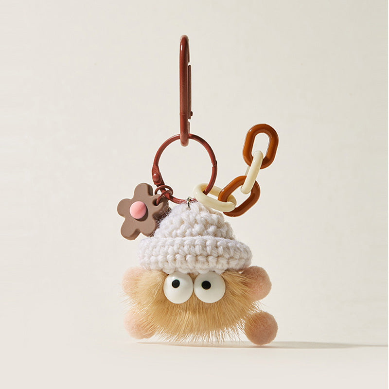 'Briquettes Seires' Flower Decor Bag Charm Keychain
