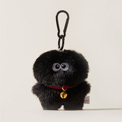 Fun Plush Monster Bag Charm with Bell Accent