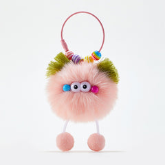 Whimsical Fluffy Monster Plush Bag Charm Keychain