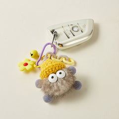 'Briquettes Seires' Flower Decor Bag Charm Keychain