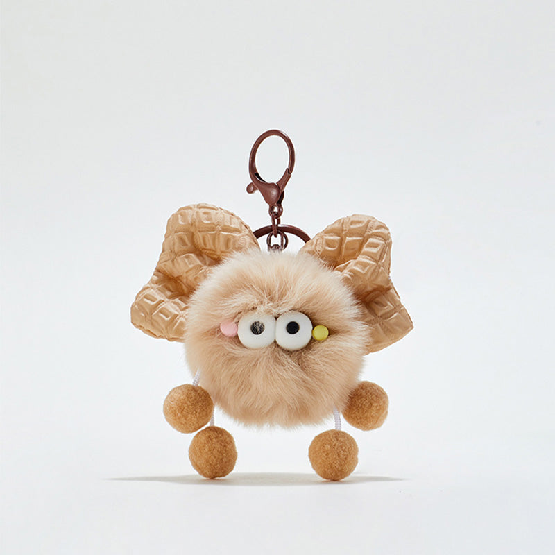 Cute Bow Tie Plush Bag Charms