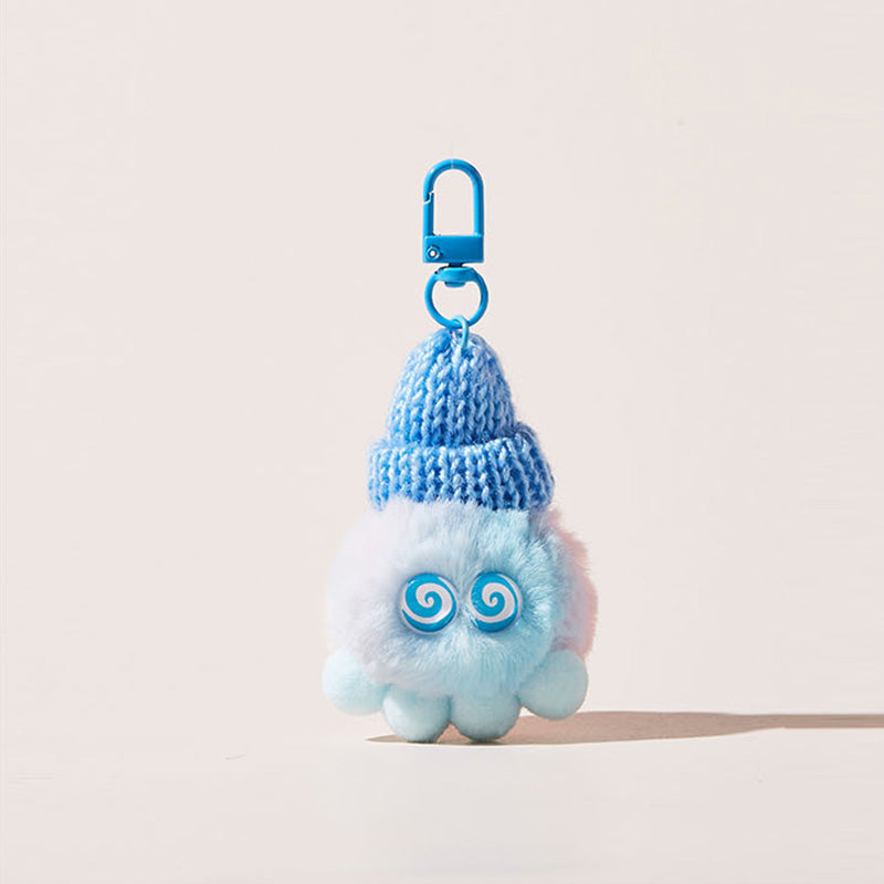 Playful Cute Beanie Plush Bag Charm Keychain