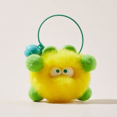 Monster Furry Bell Bag Charm Keychian