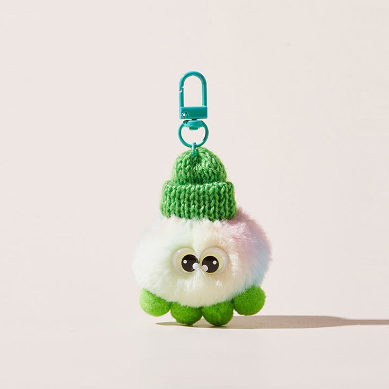 Playful Cute Beanie Plush Bag Charm Keychain