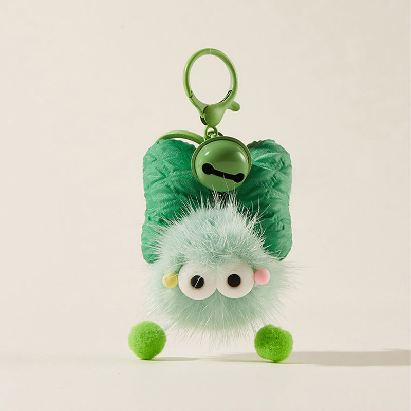 Quirky Bell Bow Tie Plush Bag Charm