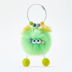 Whimsical Fluffy Monster Plush Bag Charm Keychain