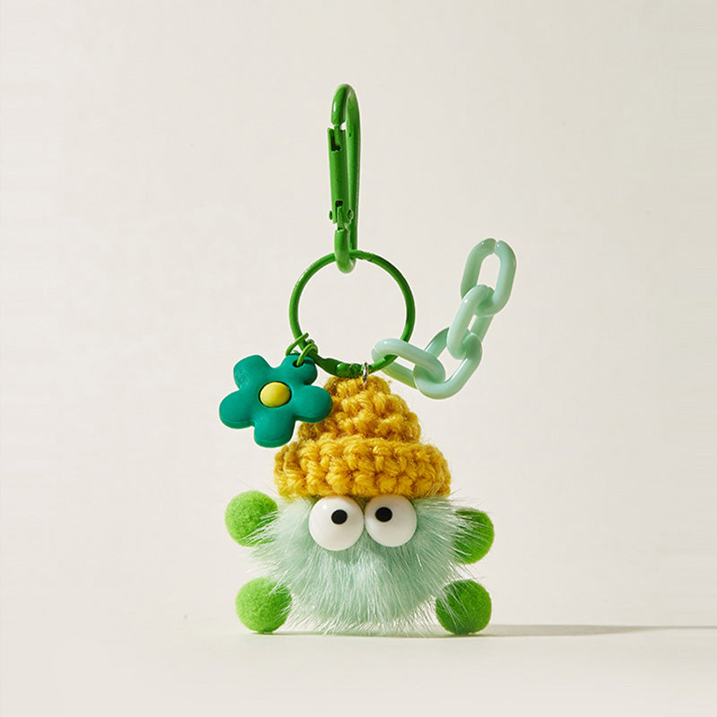 'Briquettes Seires' Flower Decor Bag Charm Keychain