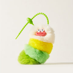 'Sausage Lips' Series Caterpillar Plush Bag Charm Keychain