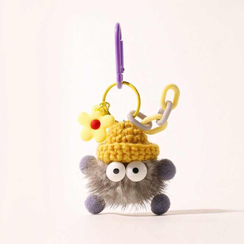 'Briquettes Seires' Flower Decor Bag Charm Keychain