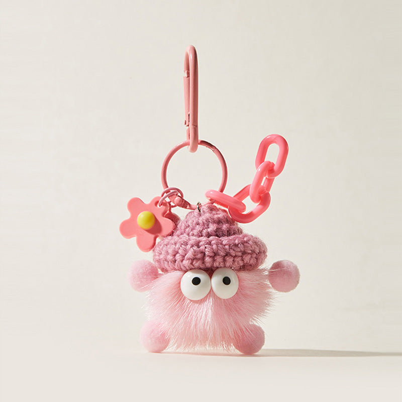 'Briquettes Seires' Flower Decor Bag Charm Keychain