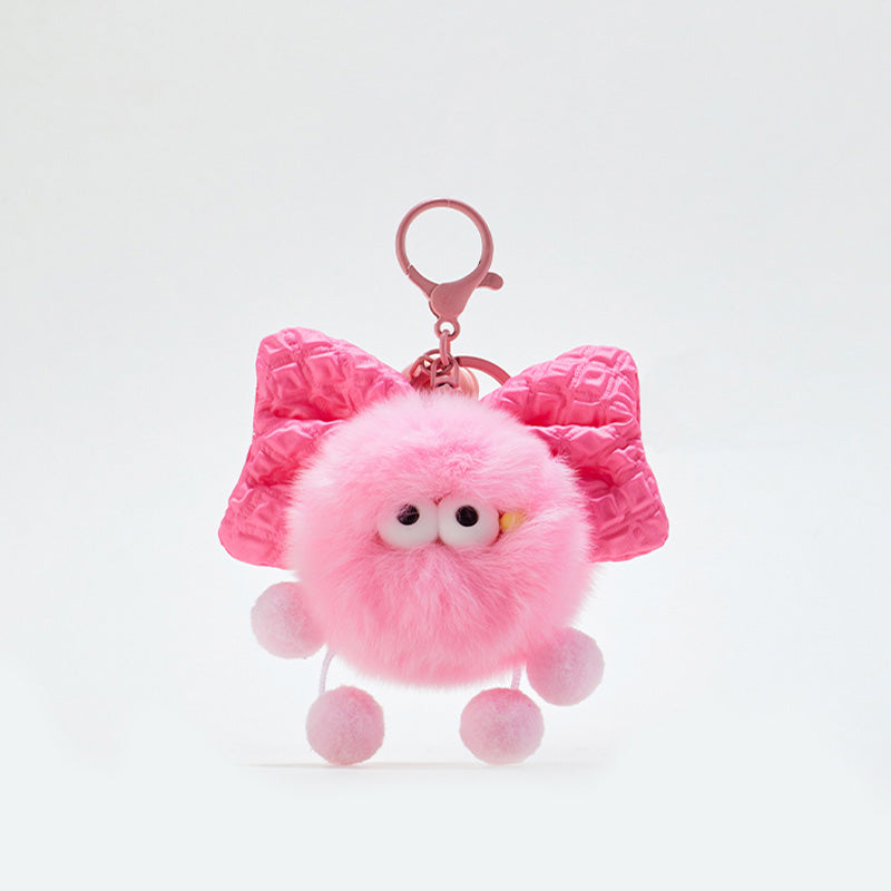 Cute Bow Tie Plush Bag Charms