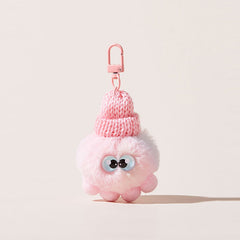 Playful Cute Beanie Plush Bag Charm Keychain