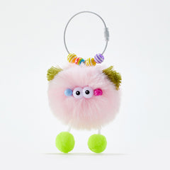 Whimsical Fluffy Monster Plush Bag Charm Keychain