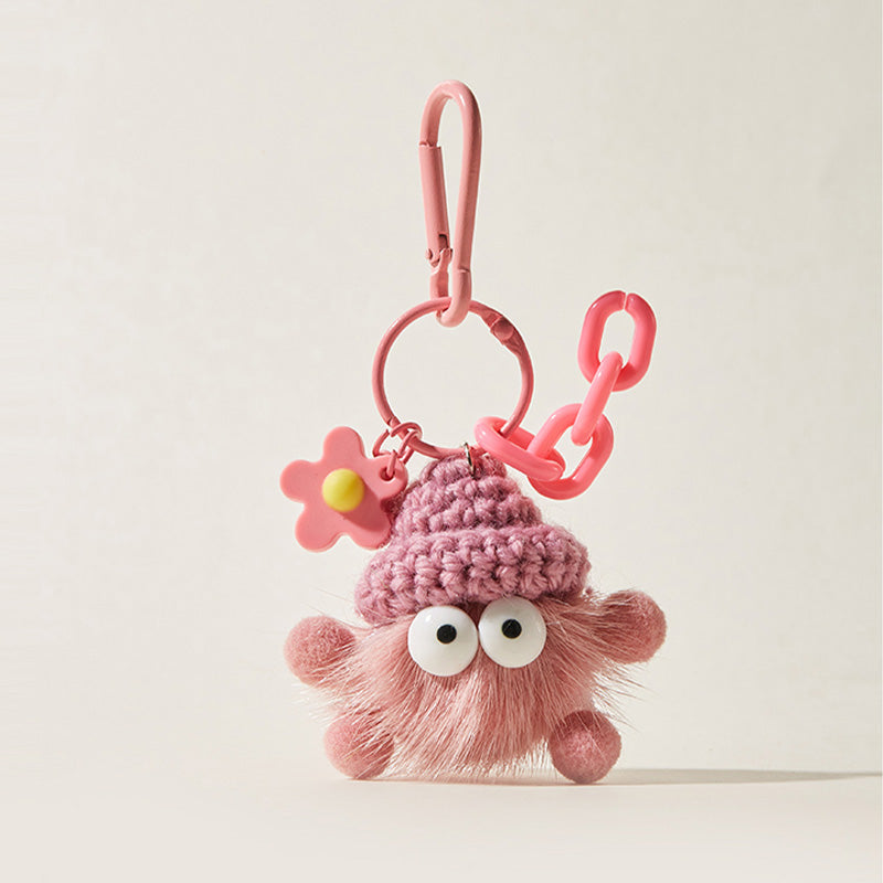 'Briquettes Seires' Flower Decor Bag Charm Keychain