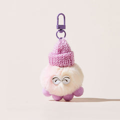 Playful Cute Beanie Plush Bag Charm Keychain