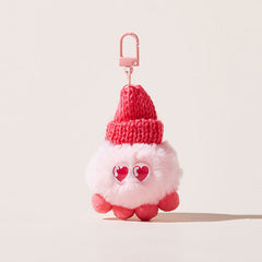 Playful Cute Beanie Plush Bag Charm Keychain