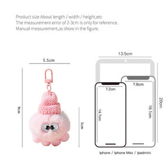 Playful Cute Beanie Plush Bag Charm Keychain