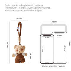 Cute Teddy Bear Plush Bag Charm