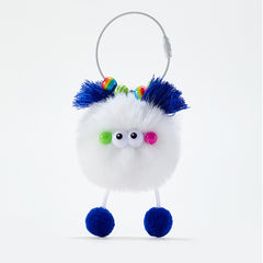 Whimsical Fluffy Monster Plush Bag Charm Keychain