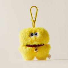 Fun Plush Monster Bag Charm with Bell Accent