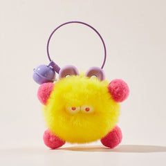 Monster Furry Bell Bag Charm Keychian