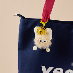 Quirky Bell Bow Tie Plush Bag Charm