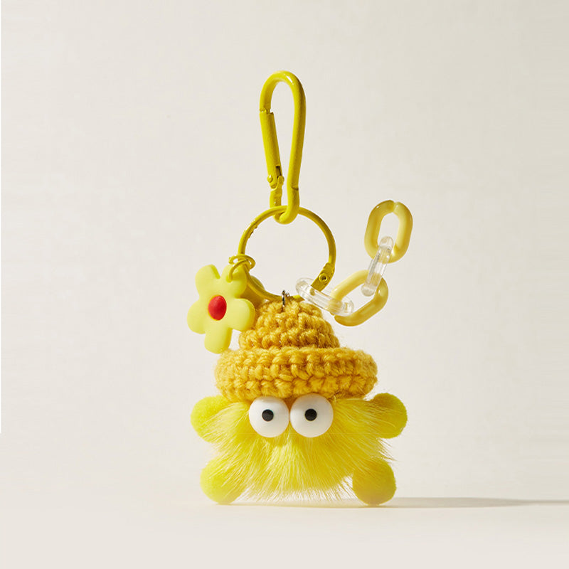 'Briquettes Seires' Flower Decor Bag Charm Keychain