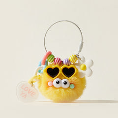 'Shy Briquettes' Cool Sunglasses Big Buckle Bag Charm Keychain