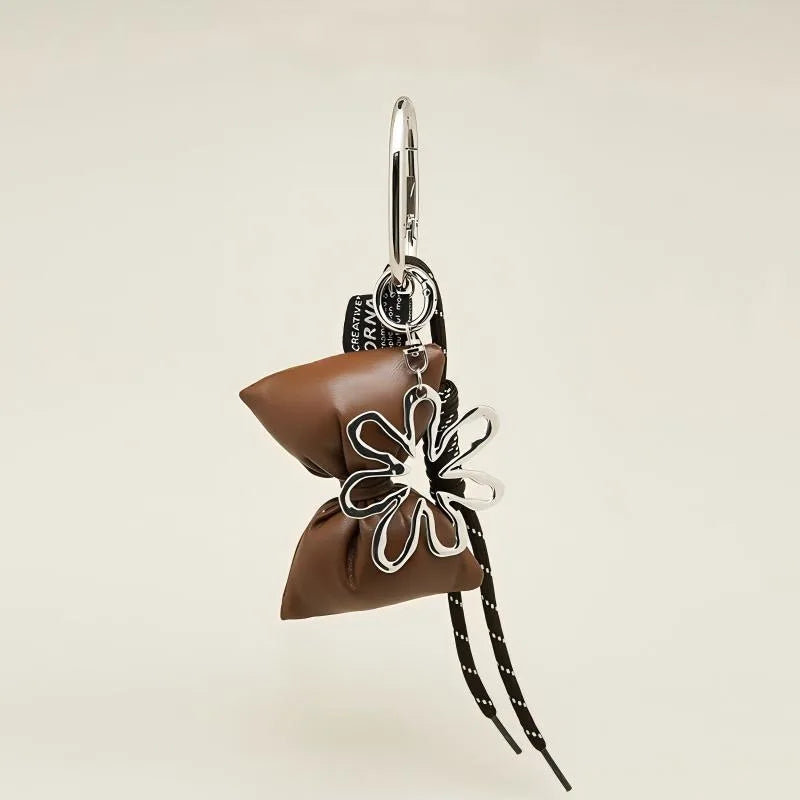 Modern-Puffy-Pouch-&-Abstract-Flower-Bag-Charm-2