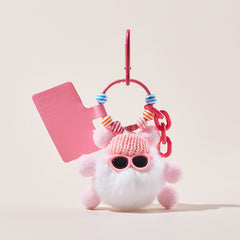 Cool Chic Sunglasses Plush Bag  Charm Keychain