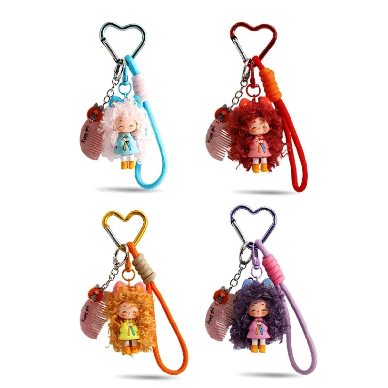 Cute-Curly-Hair-Doll-Bag-Charm-Keychain-7