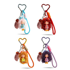 Cute-Curly-Hair-Doll-Bag-Charm-Keychain-7