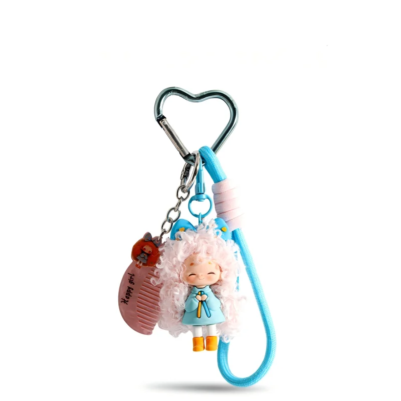Cute-Curly-Hair-Doll-Bag-Charm-Keychain-6