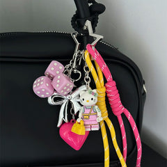 Colorful Hello Kitty Bag Charms Eye-Catching Bag Accessory