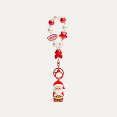 Festive Christmas Bag Charms with Beaded Straps