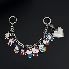 Hello Kitty Bag Chain with Heart Charm