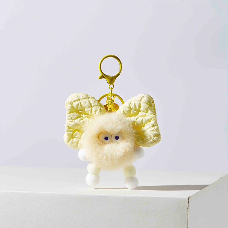 Oversized Bow Decor Plush Bag Charms Keychain