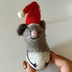 Handmade Felted Wool Christmas Animals Series Ornament