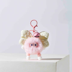 Oversized Bow Decor Plush Bag Charms Keychain