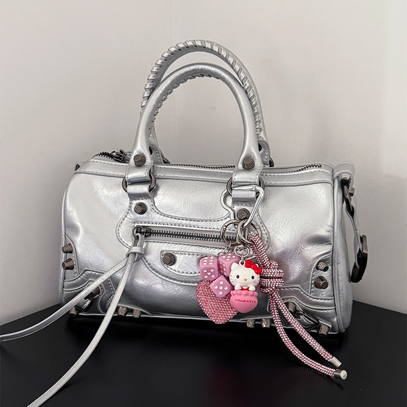 Sparkling Hello Kitty Bag Charm Glittering & Glamorous Design