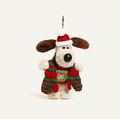 Christmas Dog with Gloves Plush Bag Charms