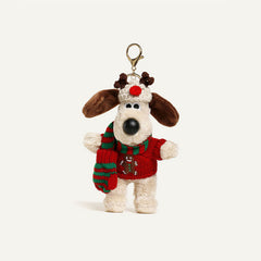 Christmas Dog with Gloves Plush Bag Charms